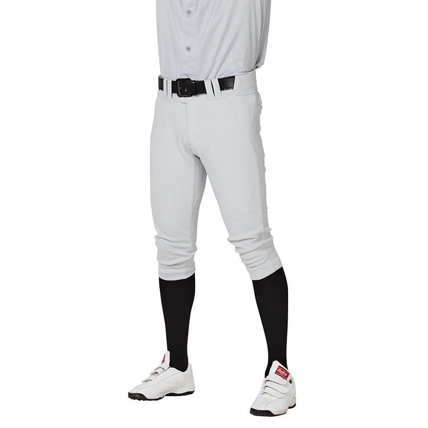 野球用パンツ ショートフィット ユニフォームパンツ ストレッチ 練習着 試合用 公式戦対応 メンズ ズボン グレー Mサイズ