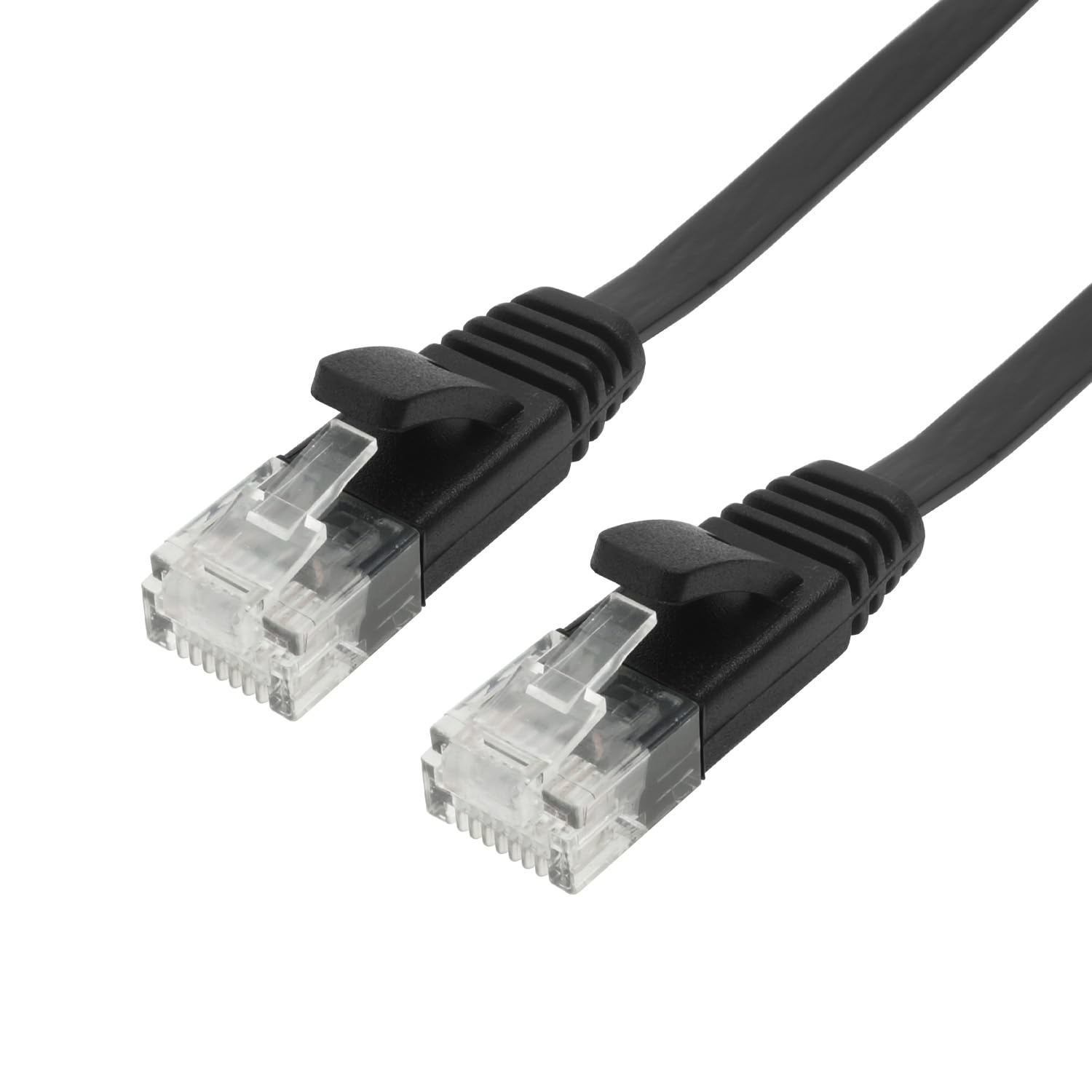 ・コネクタ形状:RJ-45コネクタ ・コネクタサイズ:約W11.3 x H12.8 x D37.4 mm ・ケーブルタイプ:UTPケーブル ・ケーブル外径:W約6.0 x H約1.6 mm ・結線方式:ストレート結線 ・線体:より線ツイストペア(32AWG) ・カテゴリ:6A ・最大通信速度:10Gbps ・伝送帯域:500MHz ・対応イーサネット規格:10G BASE-T、1000BASE-TX、1000BASE-T、100BASE-TX、10BASE-T ・ケーブル長:30cm