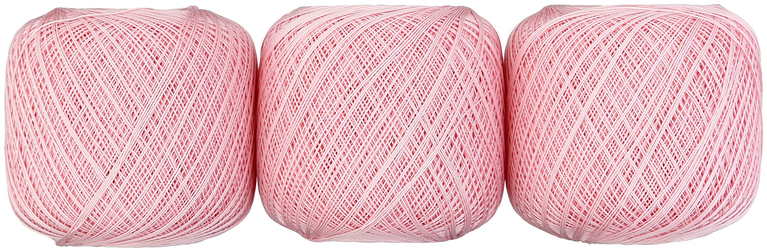 樂天商城 - レース糸 40番 ピンク 50g 約445m 3玉セット 綿 コットン 手芸 編み物 ハンドメイド 素材 材料