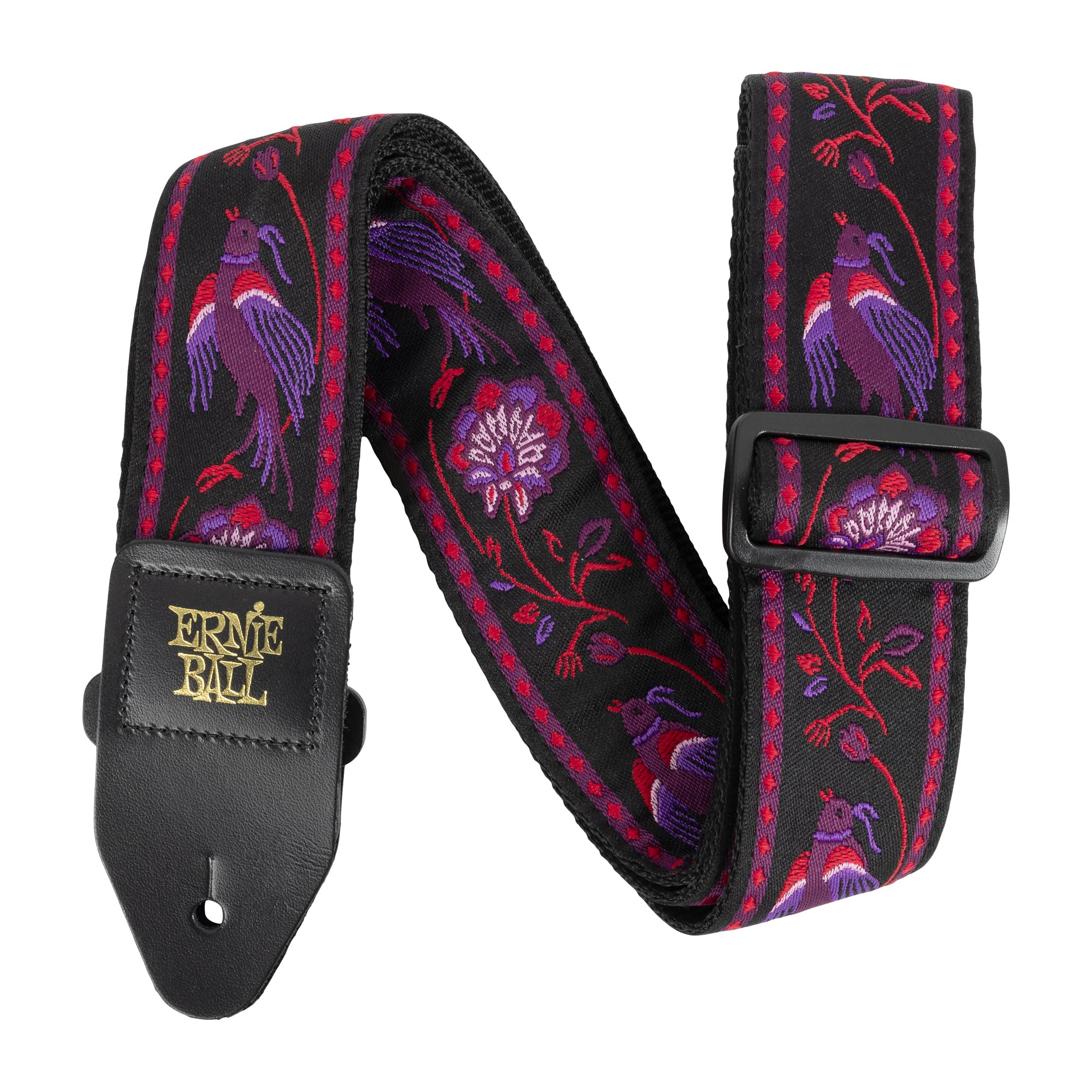 Stylish Jacquard Weave Guitar Strap, Shoulder Strap for Guitar and Bass, Adjustable, Musical Instrument Accessory.