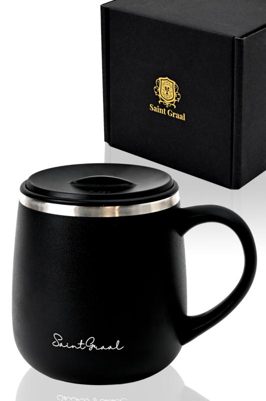 SaintGraal(セイントグレイル) マグカップ タンブラー 真空断熱 蓋付き 保温 保冷 ステンレス マグ コップ クリスマスプレゼント 父の日 ギフト コーヒーカップ 320ml