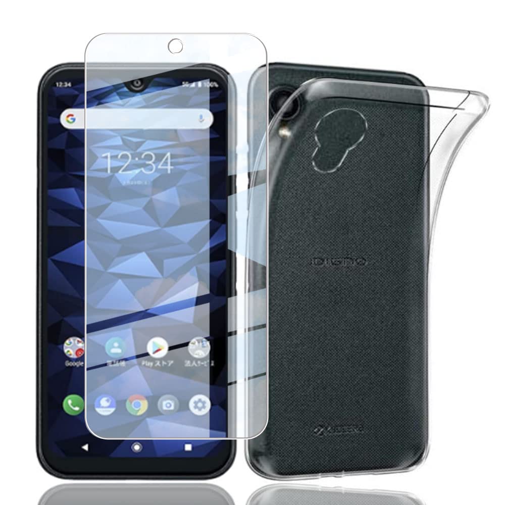 スマホケース 液晶保護フィルム セット 強化ガラス フィルム クリア TPU ケース 耐...