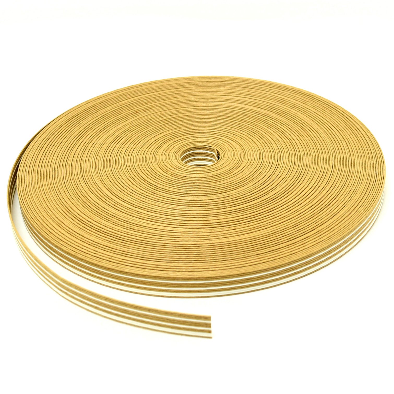 クラフトバンド 12本幅 約15mm 紙バンド 50m巻き 手芸用 白 茶 グラデーションカラー 梱包資材 ハンドメイド用素材