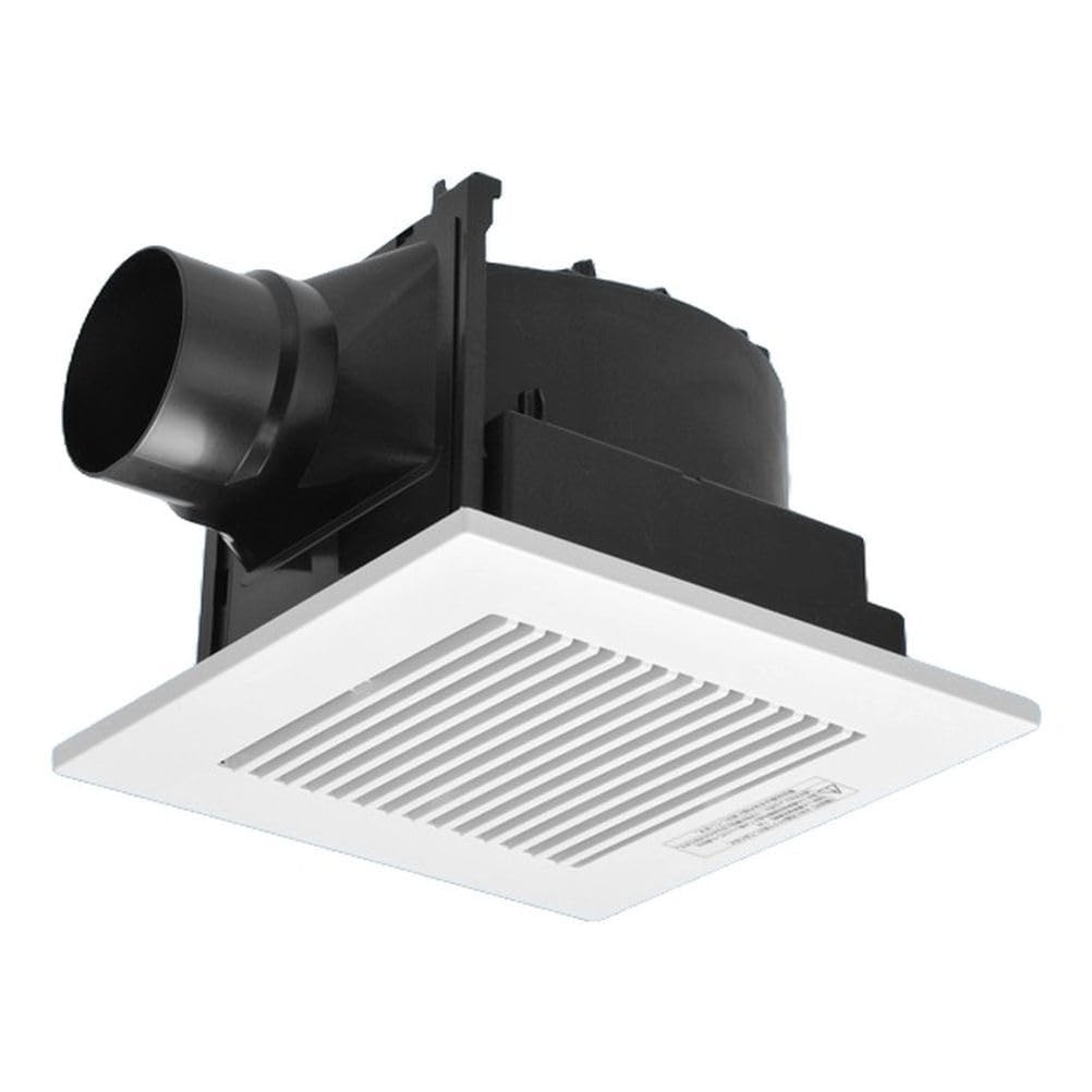 Rakuten - 天井埋込形換気扇 ルーバーセットタイプ 換気扇 埋込寸法240mm角 接続パイプ径φ100mm 浴室 トイレ 洗面所 居室 廊下 ホール 事務所 店舗用 低騒音形 高効率 樹脂製 省エネ設計