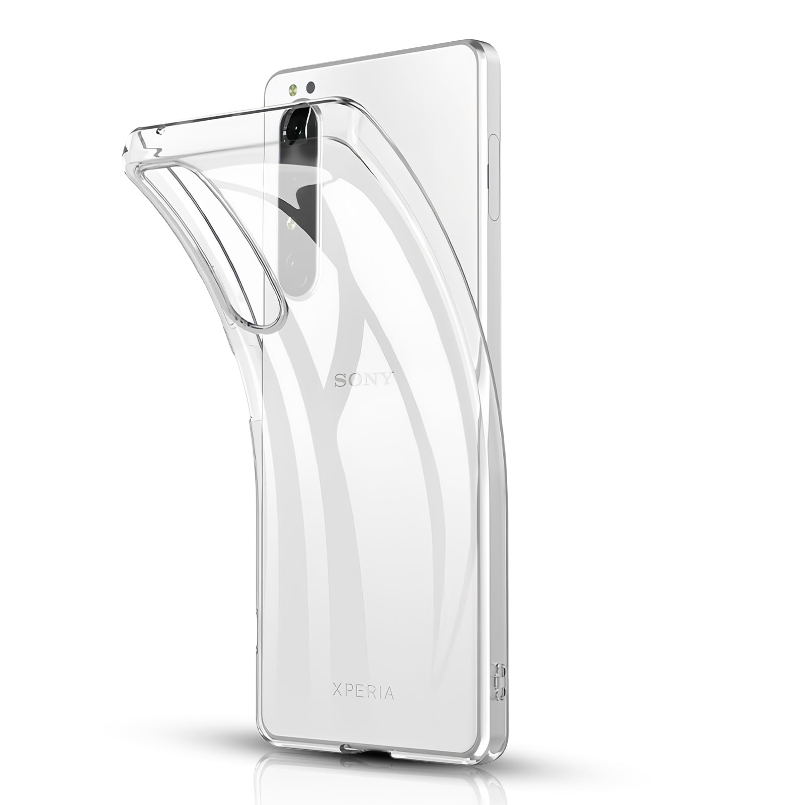 スマートフォンケース Xperia1 IV対応 クリアケース 耐衝撃 カバー 透明 TPU素材 ストラップホール付き 指紋防止 軽量 薄型 衝撃吸収 スマホカバー