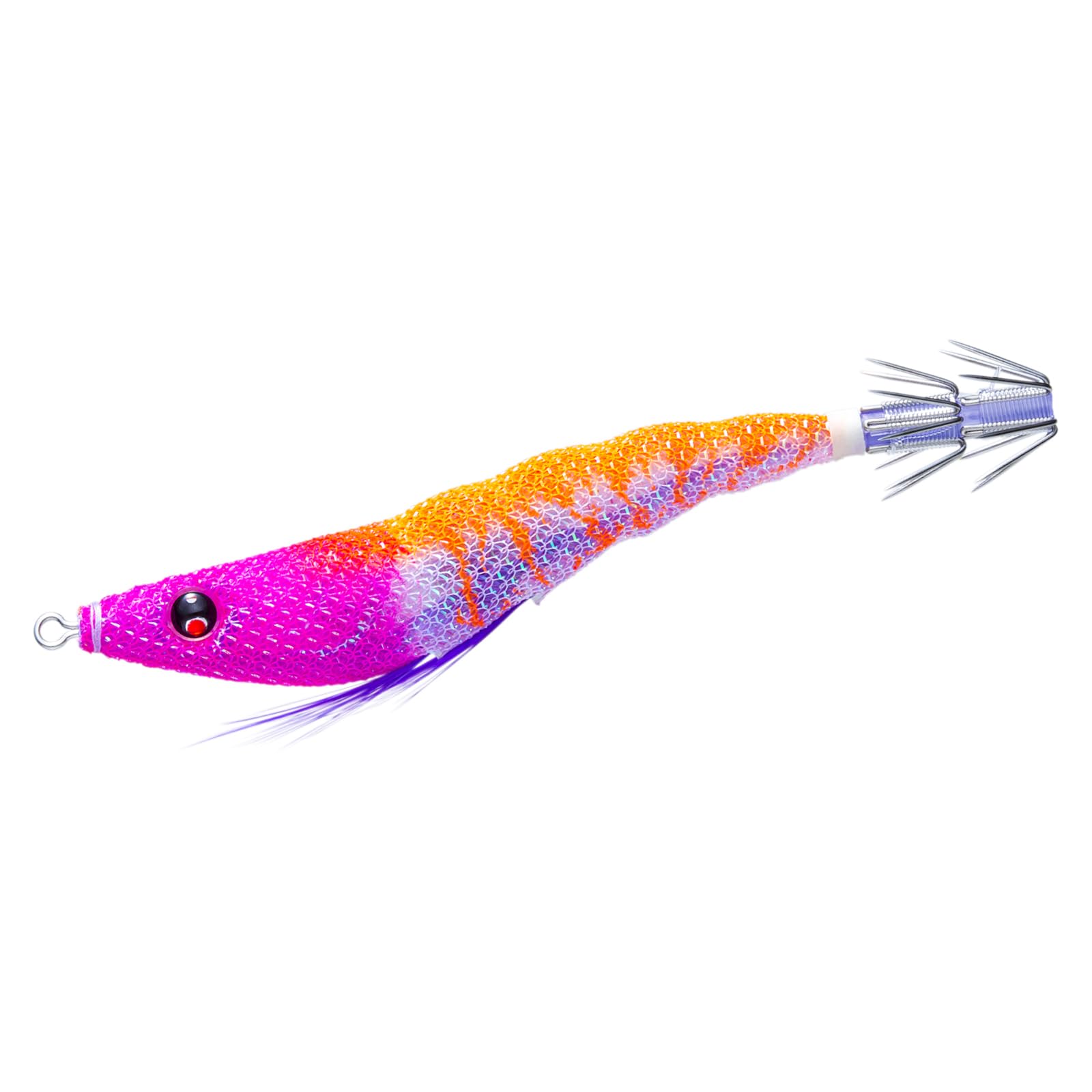 イカ釣り用スッテ 95mm 布巻 ドロッパー 餌木 エギ ルアー 釣り具 釣具 オレンジ 夜光 蓄光 船釣り 堤防釣り
