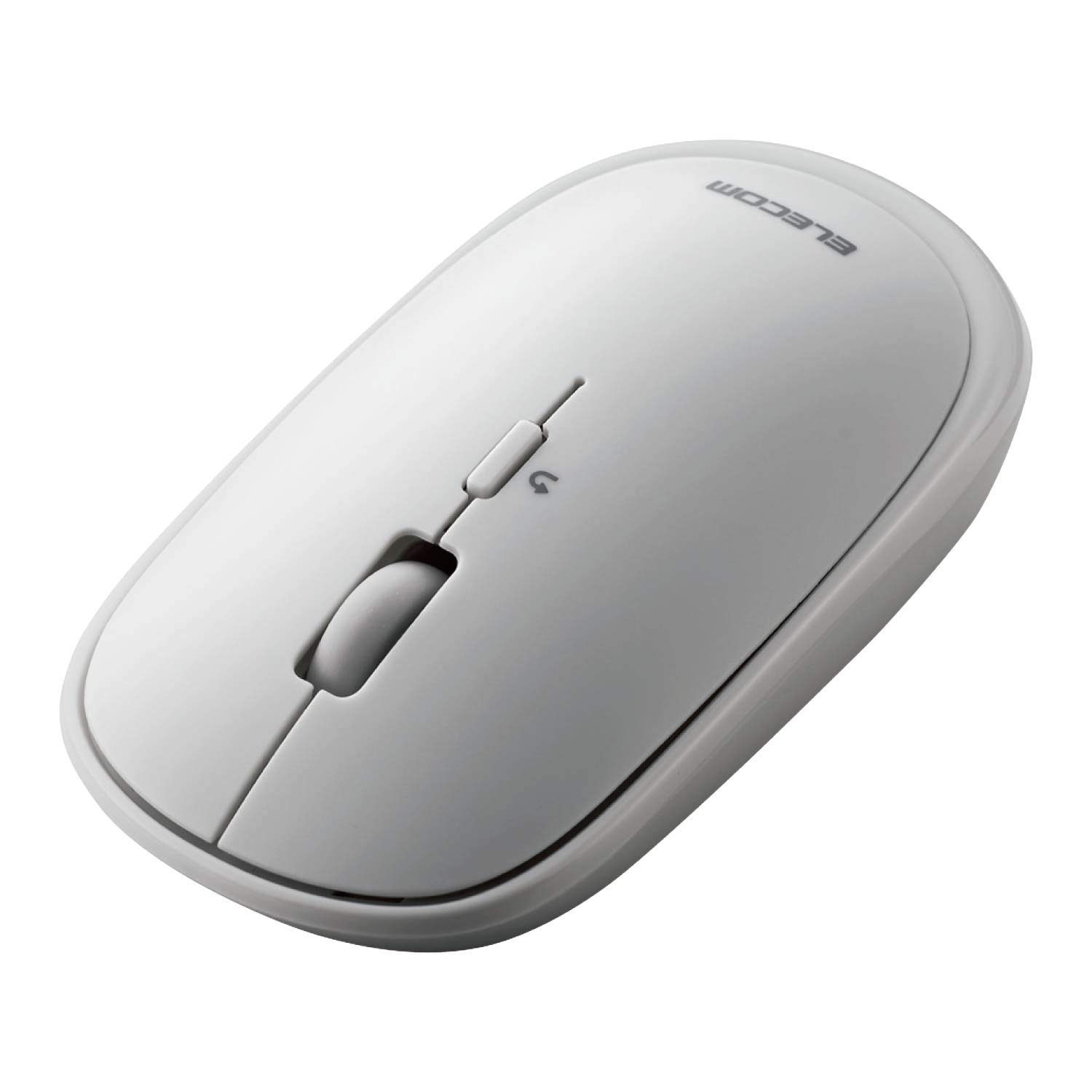ワイヤレスマウス 静音 薄型 4ボタン プレゼンモード機能付き ポーチ付き コンパクト マウス グレー 対応