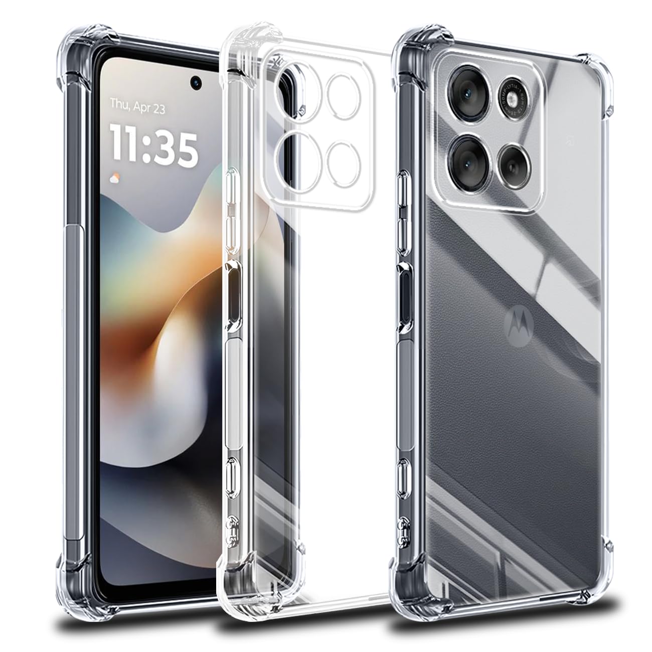 スマートフォンケース クリア 透明 TPU ソフトカバー 背面保護 耐衝撃 ワイヤレス...