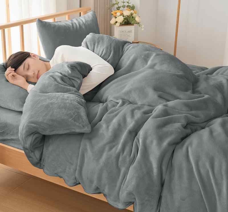 fuwawa 掛け布団カバー 冬 あったか 羽毛布団カバー 毛布カバー フランネル 極暖 厚手 極細マイクロファイバー 毛布にもなる掛け布団カバー 静電気防止 抗菌防臭 蓄熱保温 洗える 速乾 全開