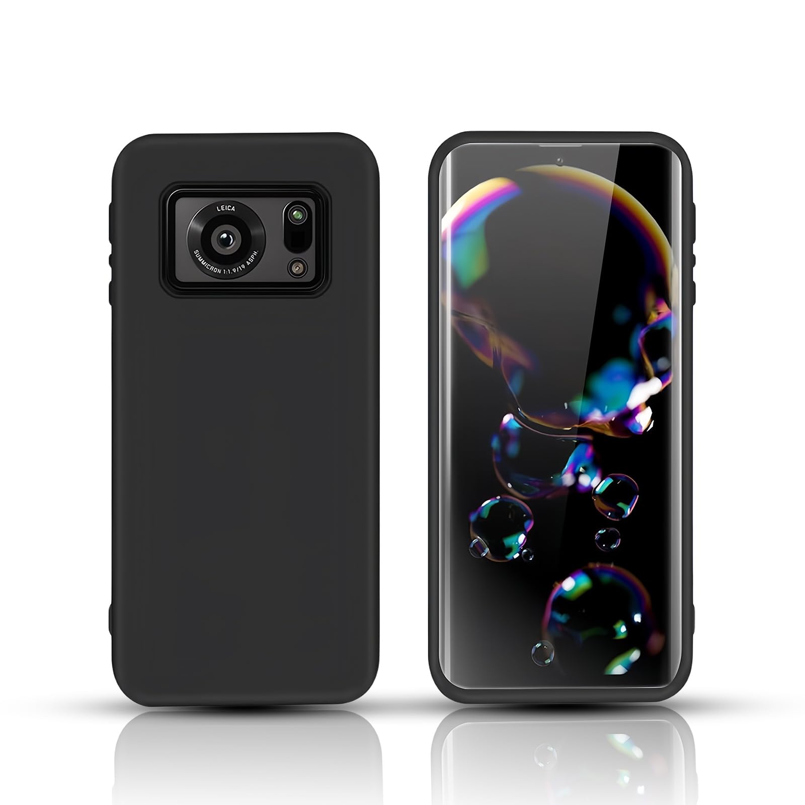 スマートフォンケース スマホケース TPU 薄型 軽量 ストラップホール付き マットブラック 指紋防止 滑り止め 擦り傷防止 落下防止 ワイヤレス充電対応