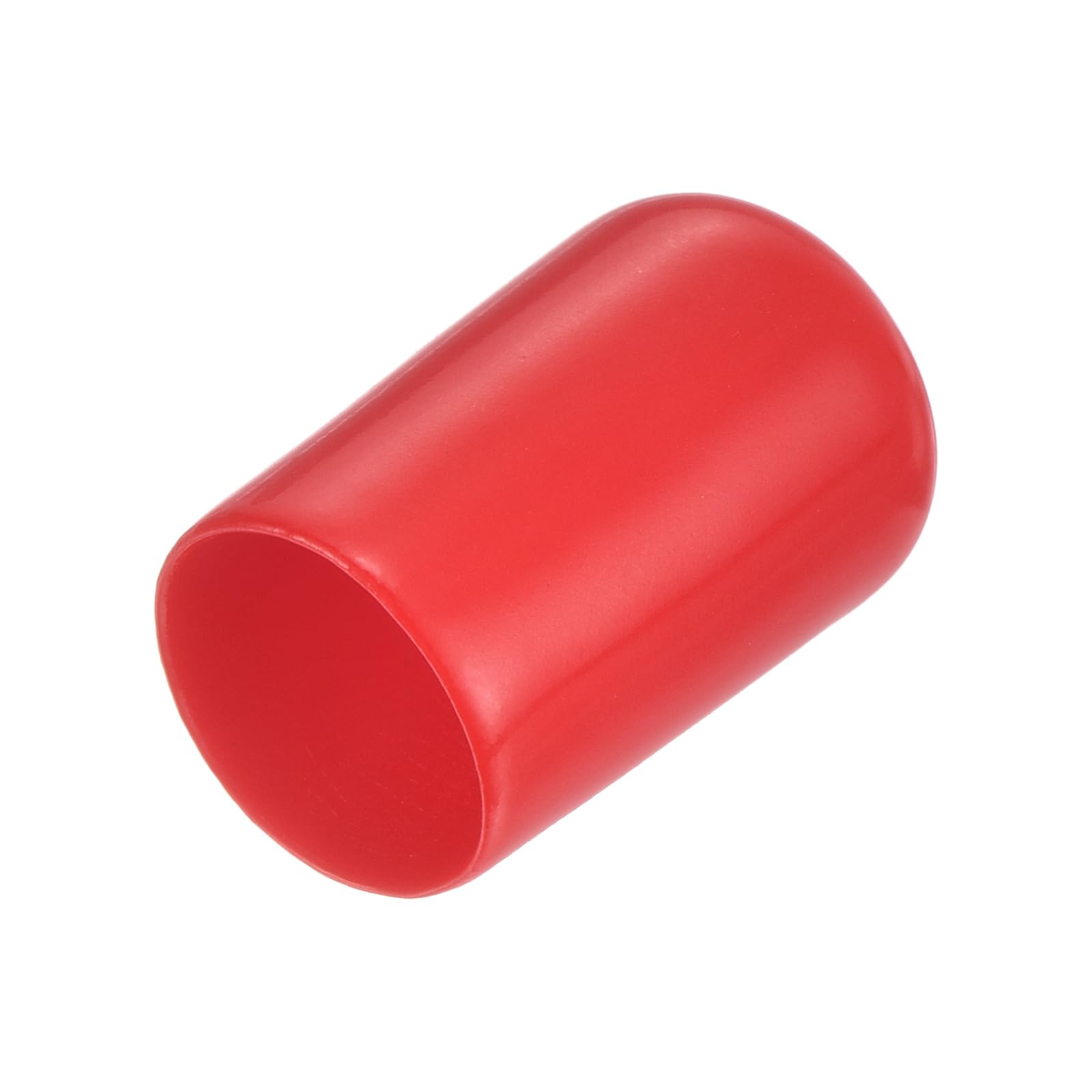 Rakuten - エンドキャップ 20個 12.5mm 内径 ラウンドチューブ用 保護カバー ビニール製 柔軟 ラバーキャップ ネジカバー レッド