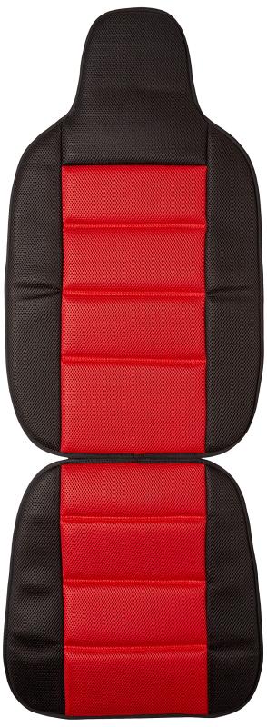 ボンフォーム(BONFORM) シートカバー 抗菌メッシュ 軽/普通車 前席フリーサイズ 抗菌防臭レッド サイドエアバッグ対応 4075-91RE
