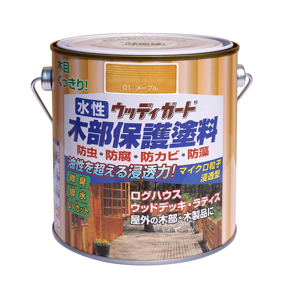 ・色:メープル ・容量:0.7L ・塗り面積(2回塗り):約5 (タタミ約3枚分) ・乾燥時間:夏約2時間、冬約4時間