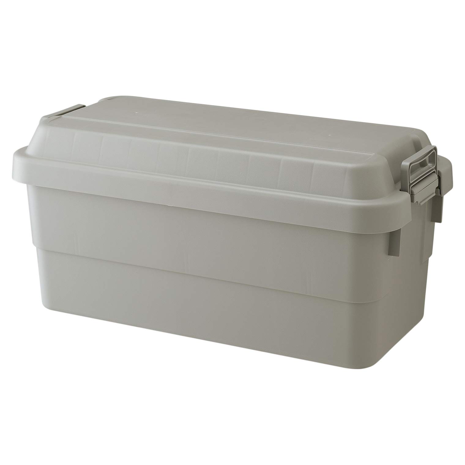 樂天商城 - 収納ボックス 70L グレー 日本製 コンテナボックス 屋外収納 キャンプ 防水 大容量 フタ付き 耐荷重 頑丈 おしゃれ アウトドア