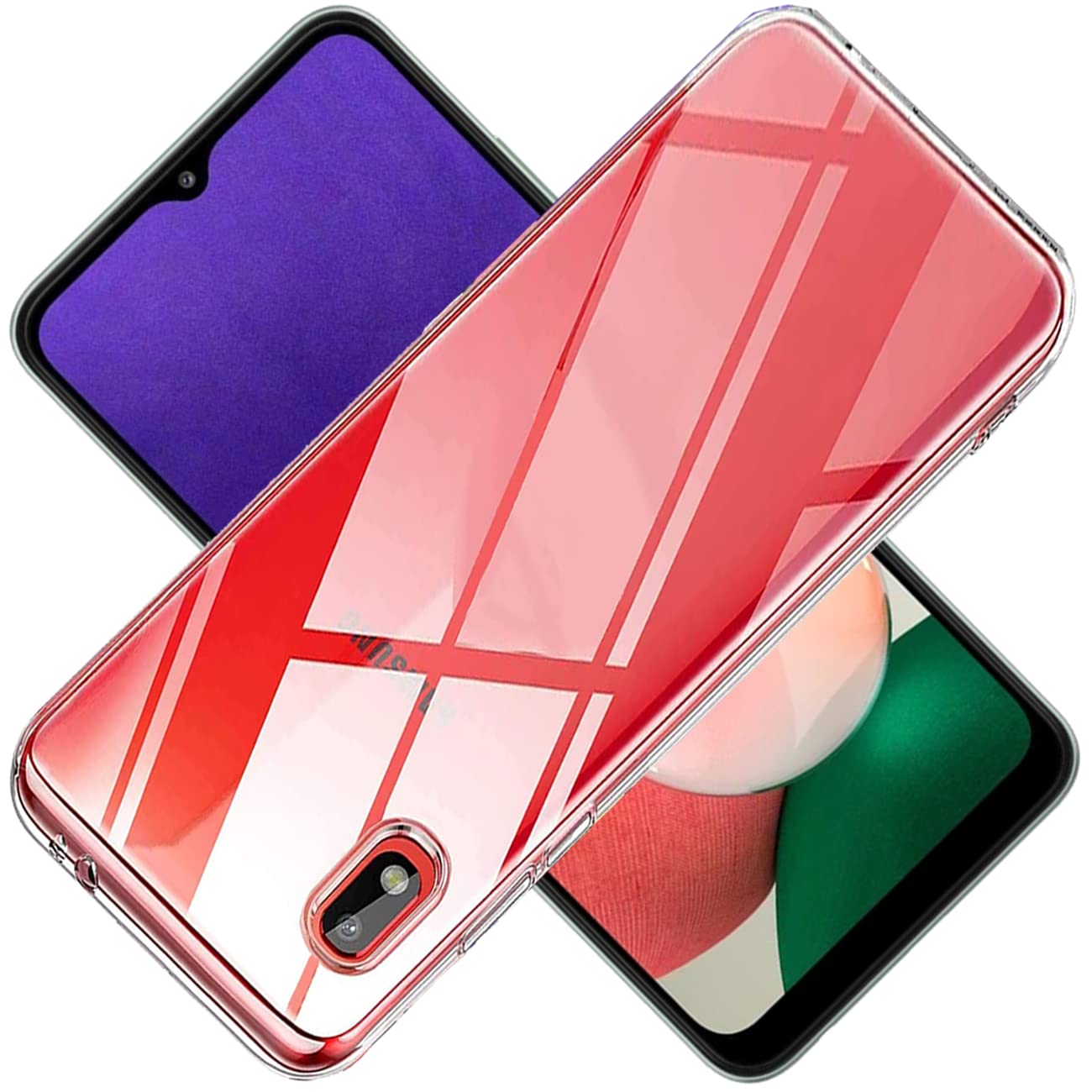 ・素材:ハイテクTPU ・対応機種:Galaxy A22 5G (SC-56B) ・機能:耐衝撃、エアクッション内蔵、ワイヤレス充電対応、指紋認証対応、防汚コーティング、気泡防止加工