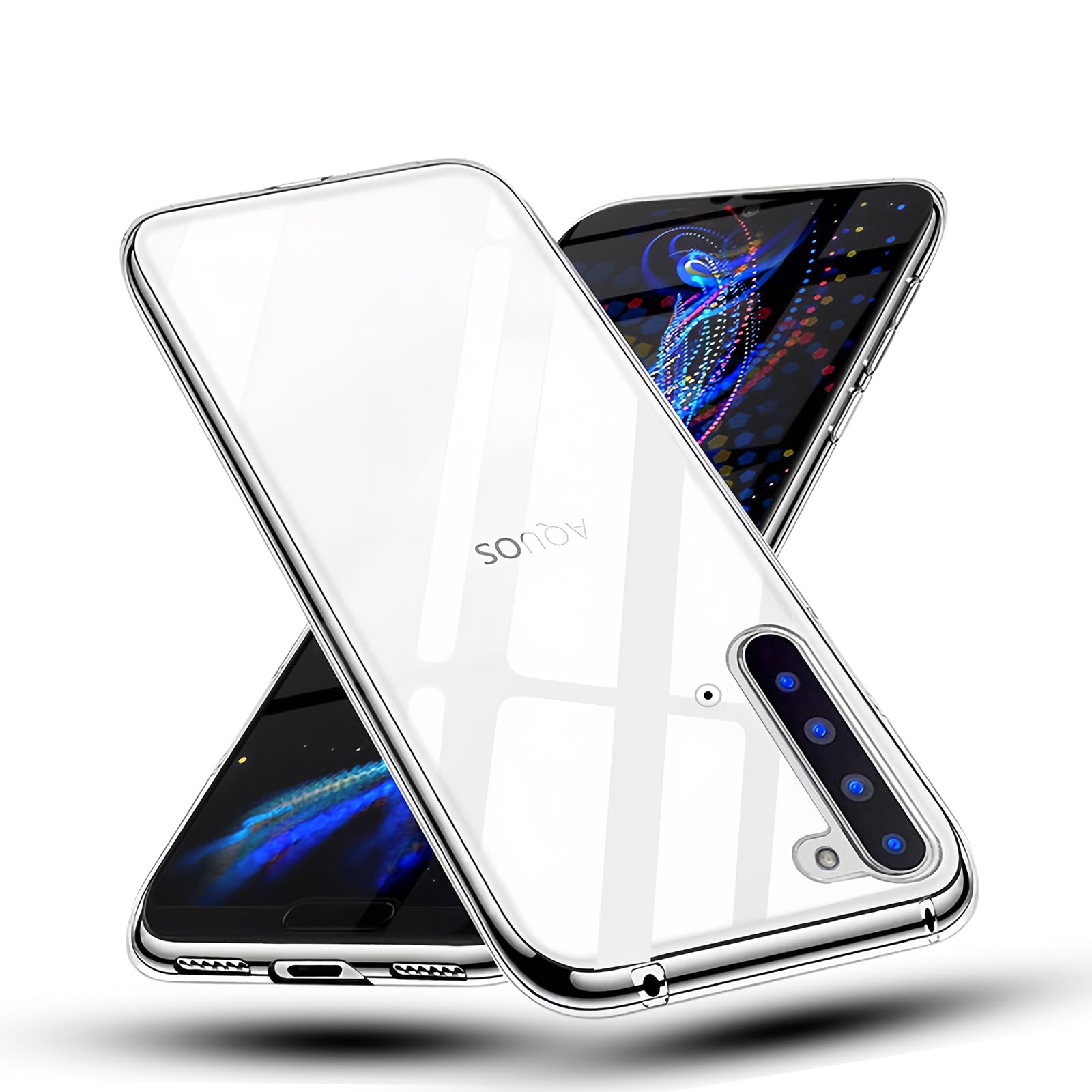 スマートフォンケース スマホケース クリアケース 対応 透明 耐衝撃 TPU カバー 薄型 軽量 指紋防止 ストラップホール付き 衝撃吸収 ソフトケース
