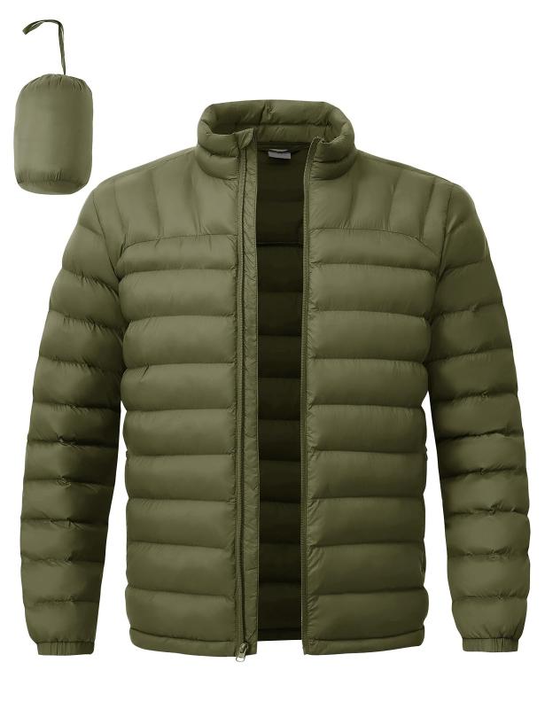 [YSENTO] メンズ 超軽量 ダウンジャケット 防水透湿 多機能 折りたたみ 綿入りジャケット 防寒着 フロントジッパー 撥水性 コンパクト 専用収納袋付き スキー カジュアル トレッキング コート