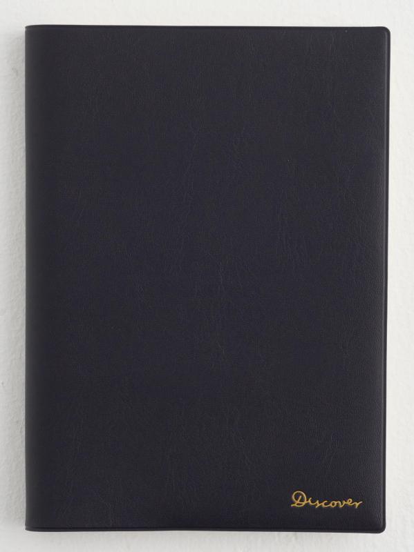 手帳カバーA5ネイビー:ディスカヴ...