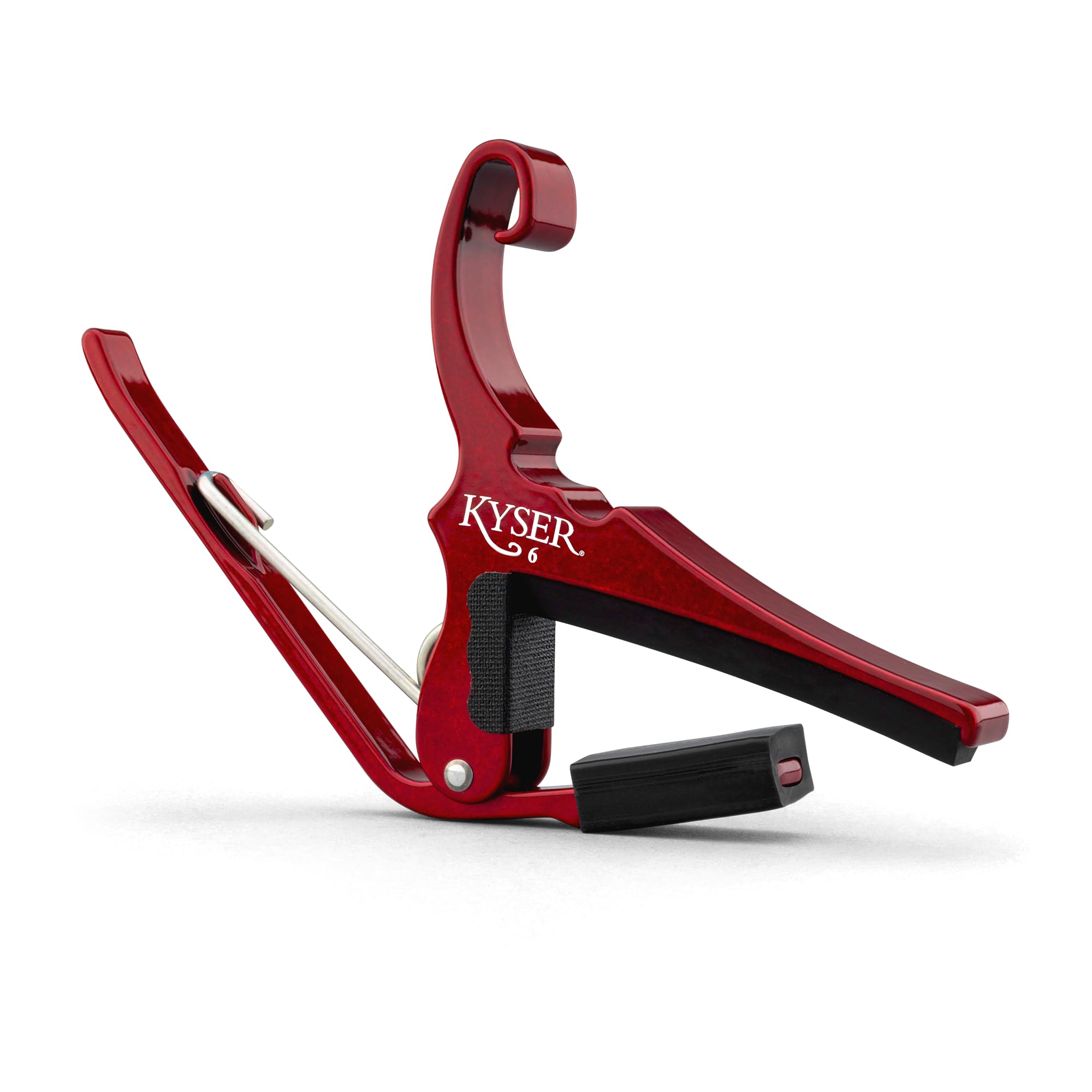 Acoustic Guitar Capo, 6-String, One-Touch Quick Change, Ruby Red, Guitar Capo, Musical Instrument Accessory