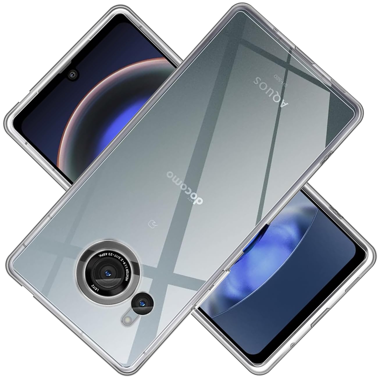 ・対応機種:AQUOS R8 SH-52D ・耐衝撃性能:2mの高さから26回の落下試験をクリア ・四隅の耐衝撃性:通常ケースの5倍 ・カメラレンズ保護:レンズより0.5mm高く設計 ・液晶画面保護:画面より0.8mm高く設計 ・素材:ポリカーボネート ・機能:ワイヤレス充電対応 ・光透過率:99%