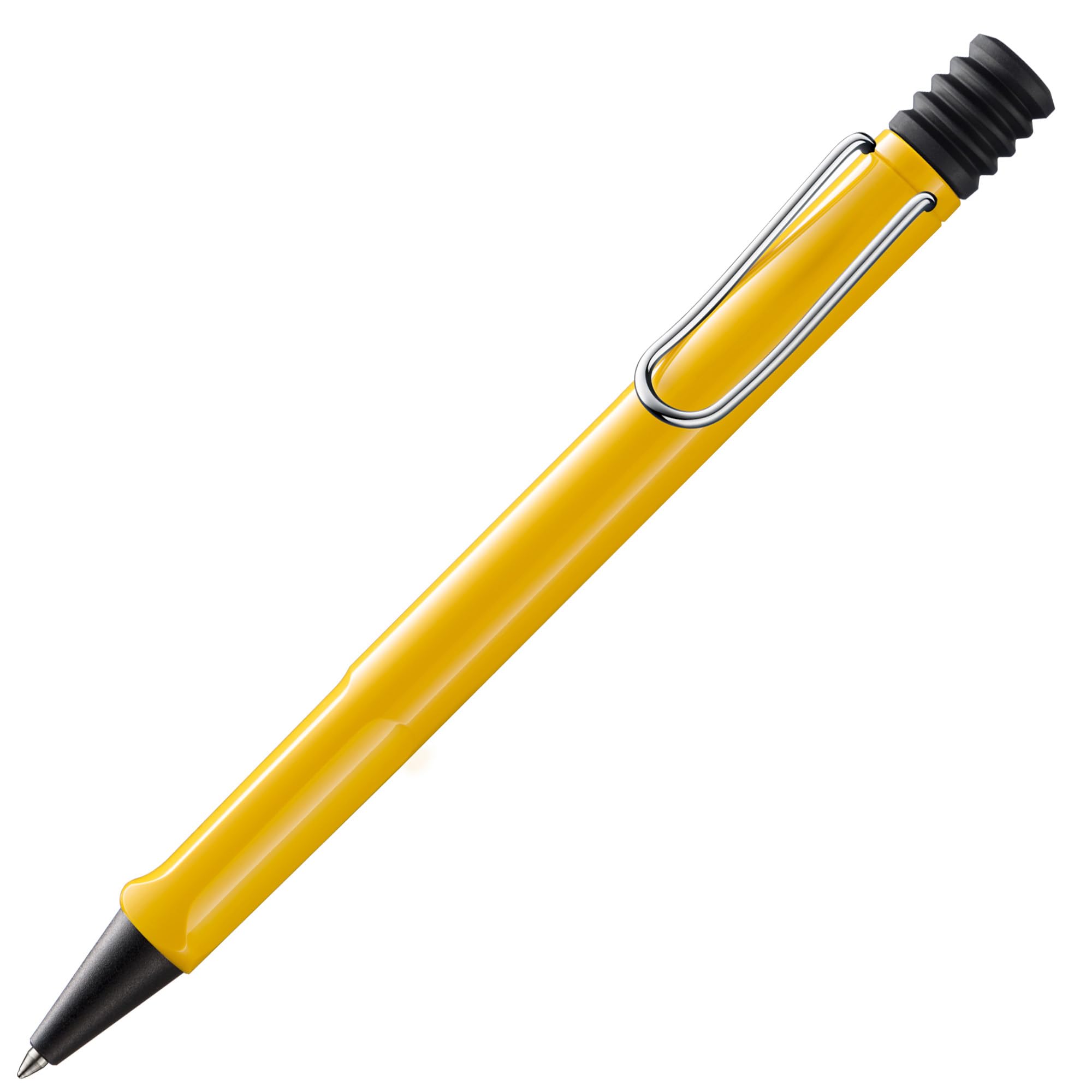 Ball - ボールペン なめらか 油性インク搭載 0.5mm ゲルインク替芯対応 イエロー 筆記具 文房具 シンプル デザイン おしゃれ