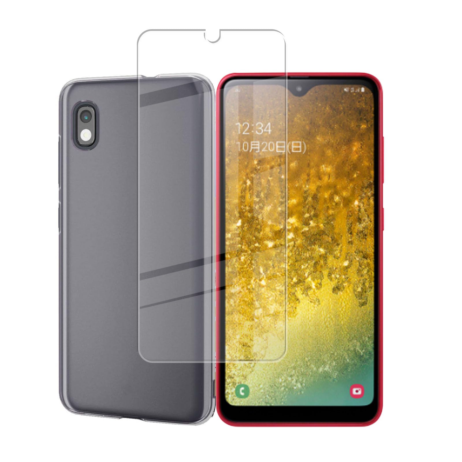 スマホケース フィルム セット 対応 強化ガラス 液晶保護フィルム 透明 TPU ケース...