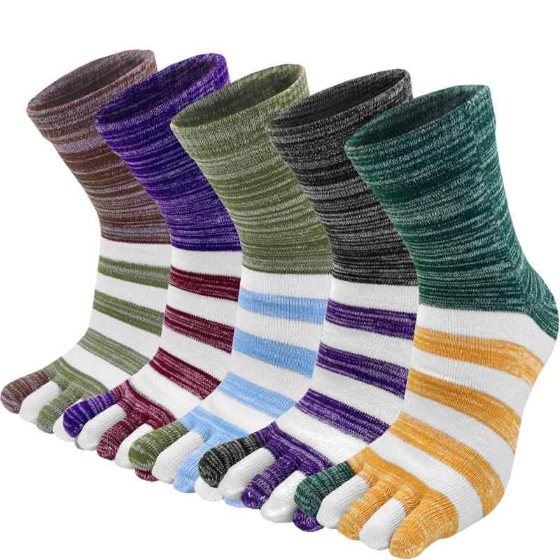 [Vraquir] 靴下 メンズ 五本指ソックス 綿 抗菌防臭 水虫対策 通気性 男性 スポーツ 登山用 5本指ソックス メンズ ビジネスソックス 5足セット