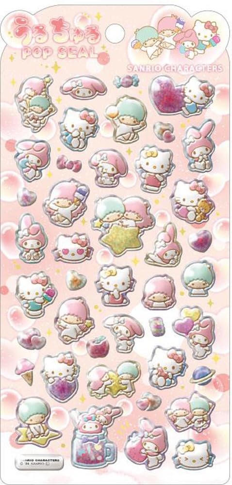 シール ステッカー ぷっくり 立体 スマホ デコレーション 推し活 キャラクター かわいい グッズ 雑貨