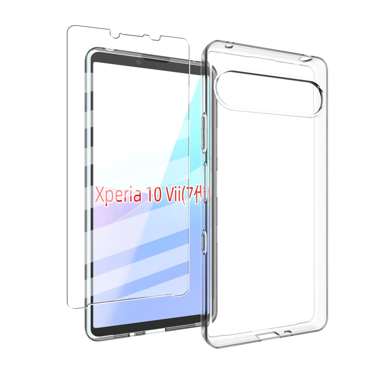 ・対応機種:Xperia 10 VII ・素材:TPU、旭硝子 ・透過率:99% ・硬度:9H