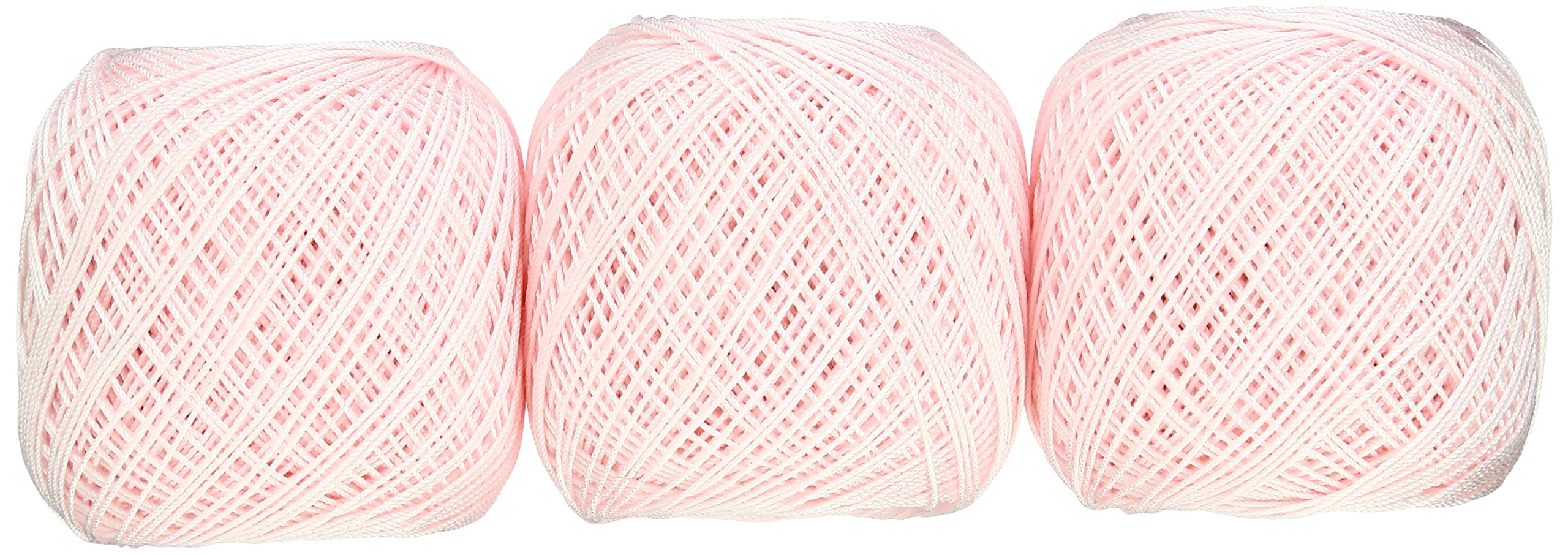 ・番手:#40 ・カラー:Col.101 ピンク系 ・重量:10g(1玉あたり) ・長さ:約89m(1玉あたり) ・セット内容:3玉セット ・素材:コットン
