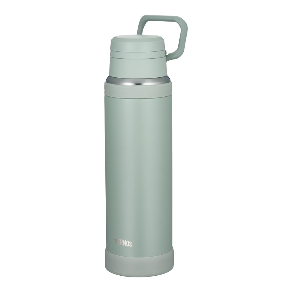 Rakuten - 水筒 1L 保温 保冷 マグボトル 直飲み ステンレス 真空断熱 持ち手付き 食洗機対応 キャリーループ付き アッシュグリーン