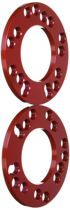 HKB SPORTS レーシングワイドスペーサー(4穴・5穴兼用) P.C.D.100~114.3 8mm レッド 2枚入りHKRWSR8