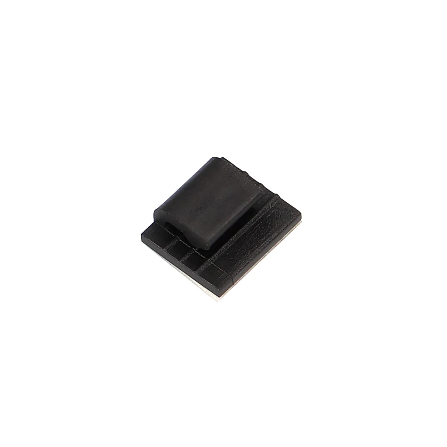 配線止めクリップ ミニ 黒 12.0×10.0mm 15個入 配線固定 整理用品 固定金具