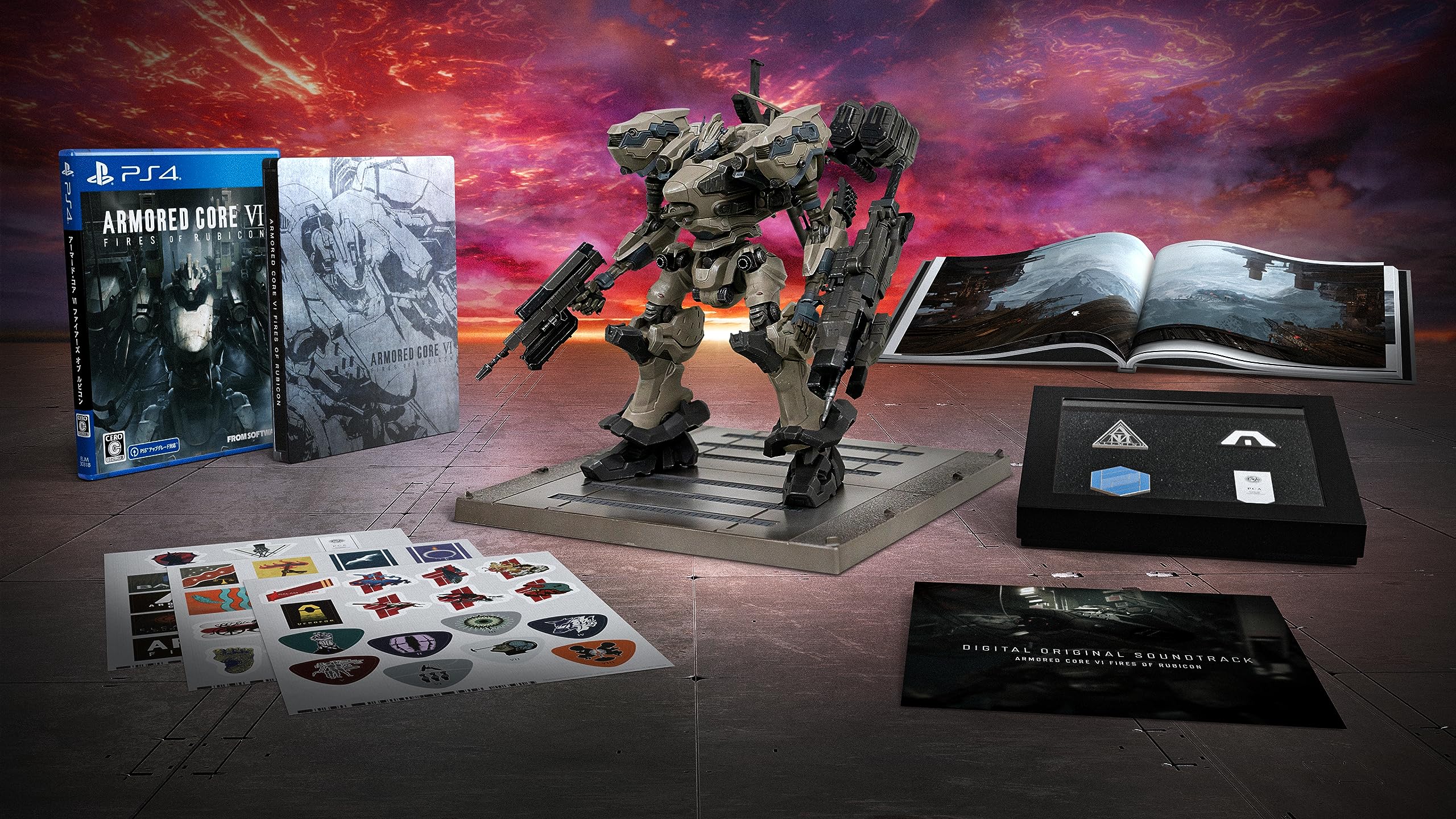 Software Games: Other - ゲームソフト PS4 プレイステーション4 アクション ロボット 対戦 数量限定 特典付 特別仕様 機体パーツ 同梱版