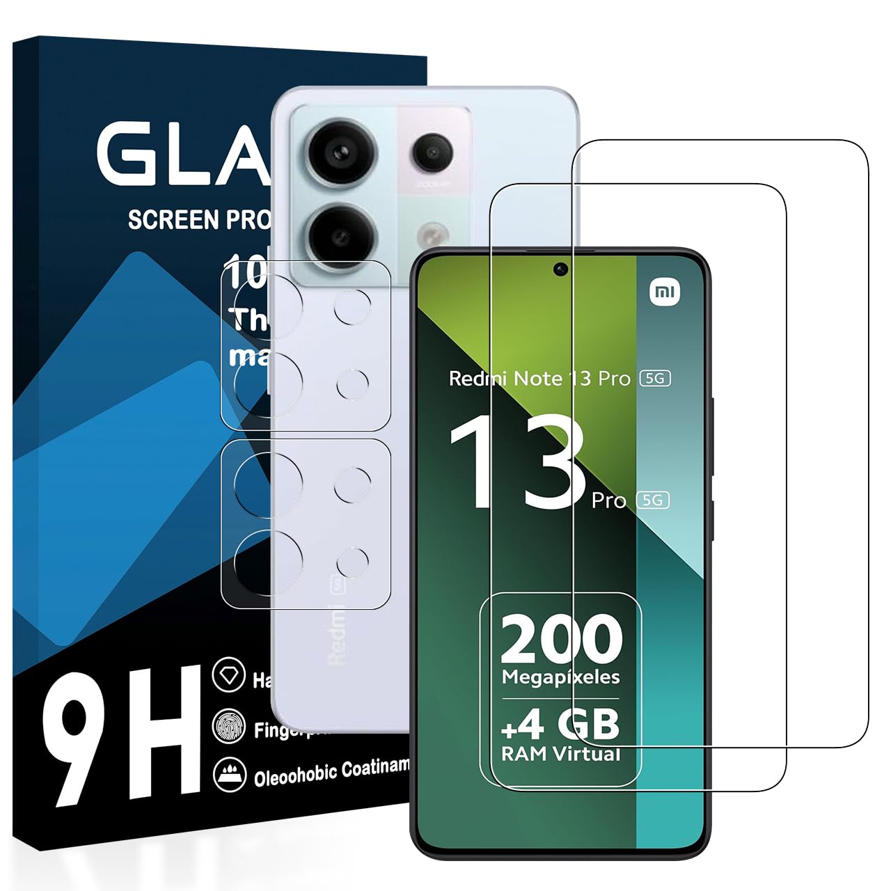 スマホ液晶保護ガラスフィルム 2枚 カメラレンズ保護フィルム 2枚セット 硬度9H 飛散防止 指紋防止 高感度 衝撃吸収 ラウンドエッジ加工 気泡ゼロ