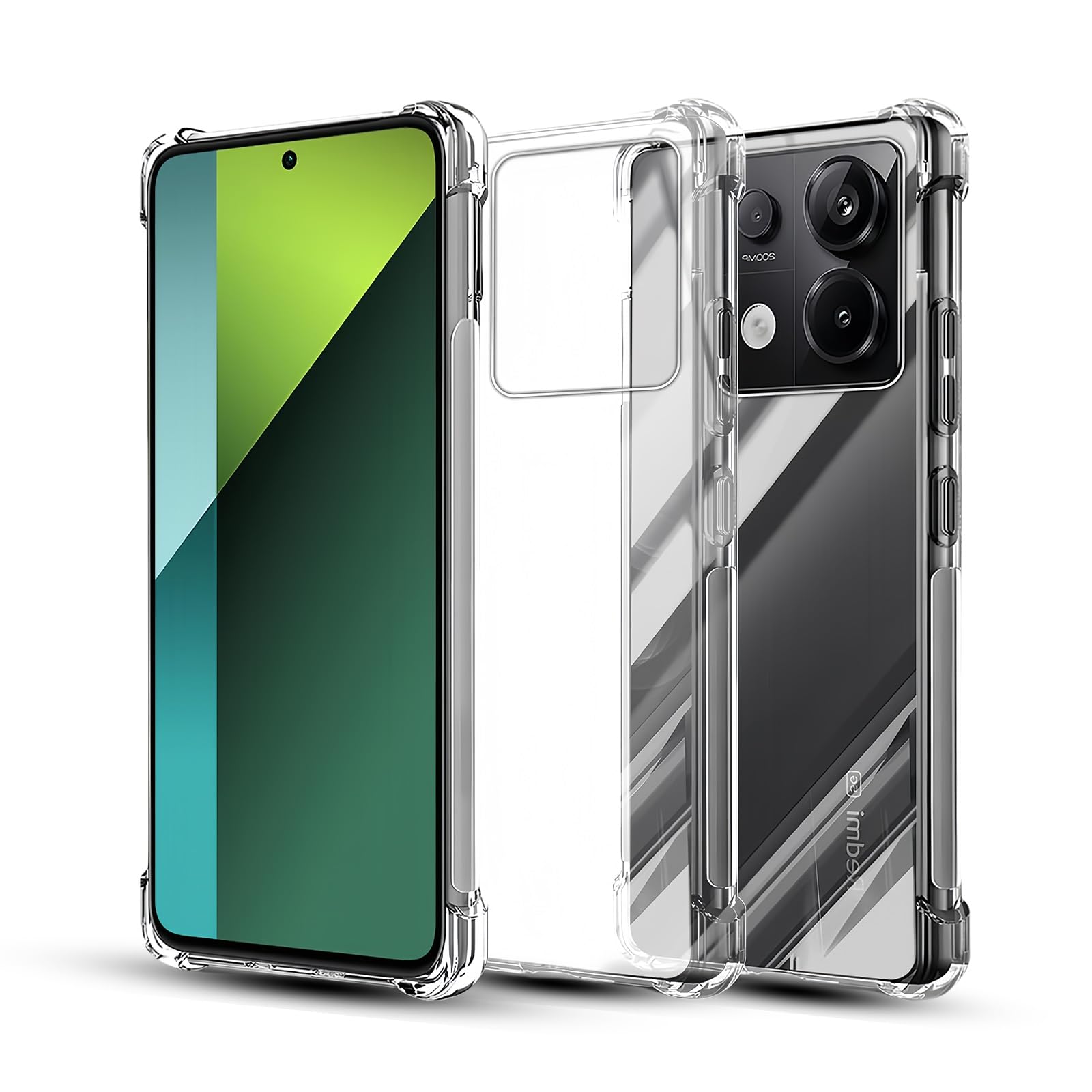 スマホケース カバー ソフト TPU 耐衝撃 クリア Qi充電対応 黄変防止 薄型 透明 シ...