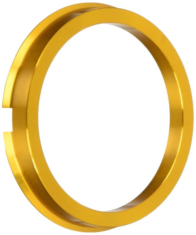 KYO-EI [ 協永産業 ] HUB CENTRIC RING 66.5mm/57mm 2個入り ツバ付 (BENZ/AUDI) アルミ製/ゴールド U66557
