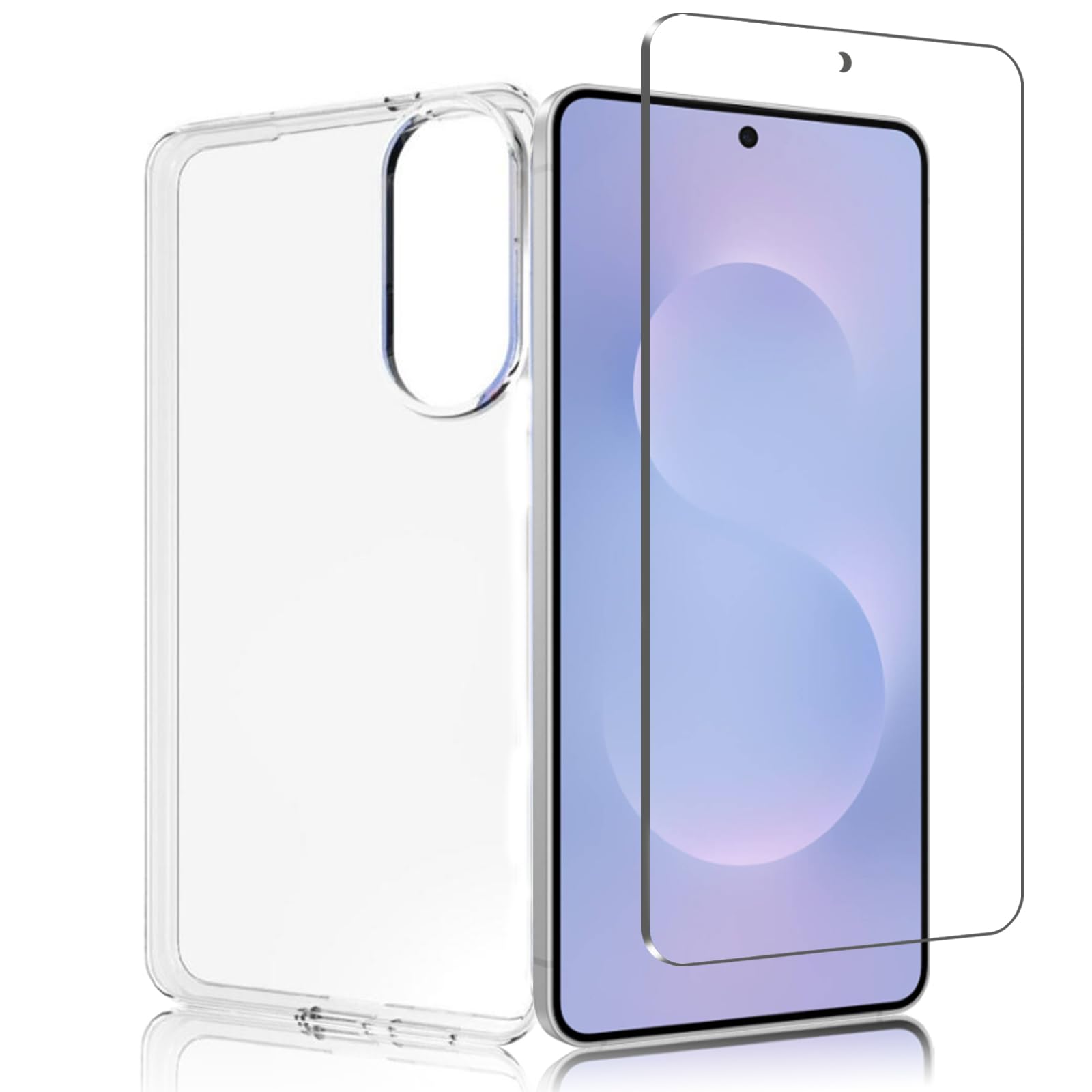 スマホケース ガラスフィルム セット 画面保護 強化ガラス 9H 耐衝撃 薄型 カバー 滑り止め 撥油 反射低減 飛散防止 液晶保護フィルム スマホカバー