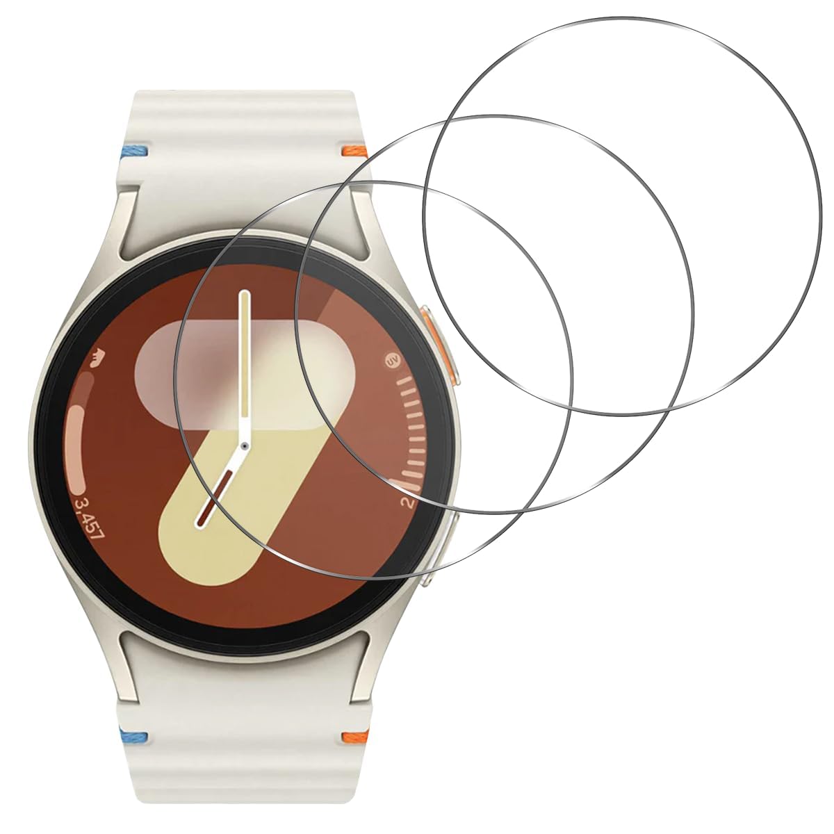 スマートウォッチ用 保護フィルム 3枚セット 40mm 液晶保護 強化ガラス 画面シート 硬度9H 耐衝撃 高透過率 指紋防止 撥油性 高感度 気泡ゼロ 飛散防止 薄型 液晶シール 画面保護シート