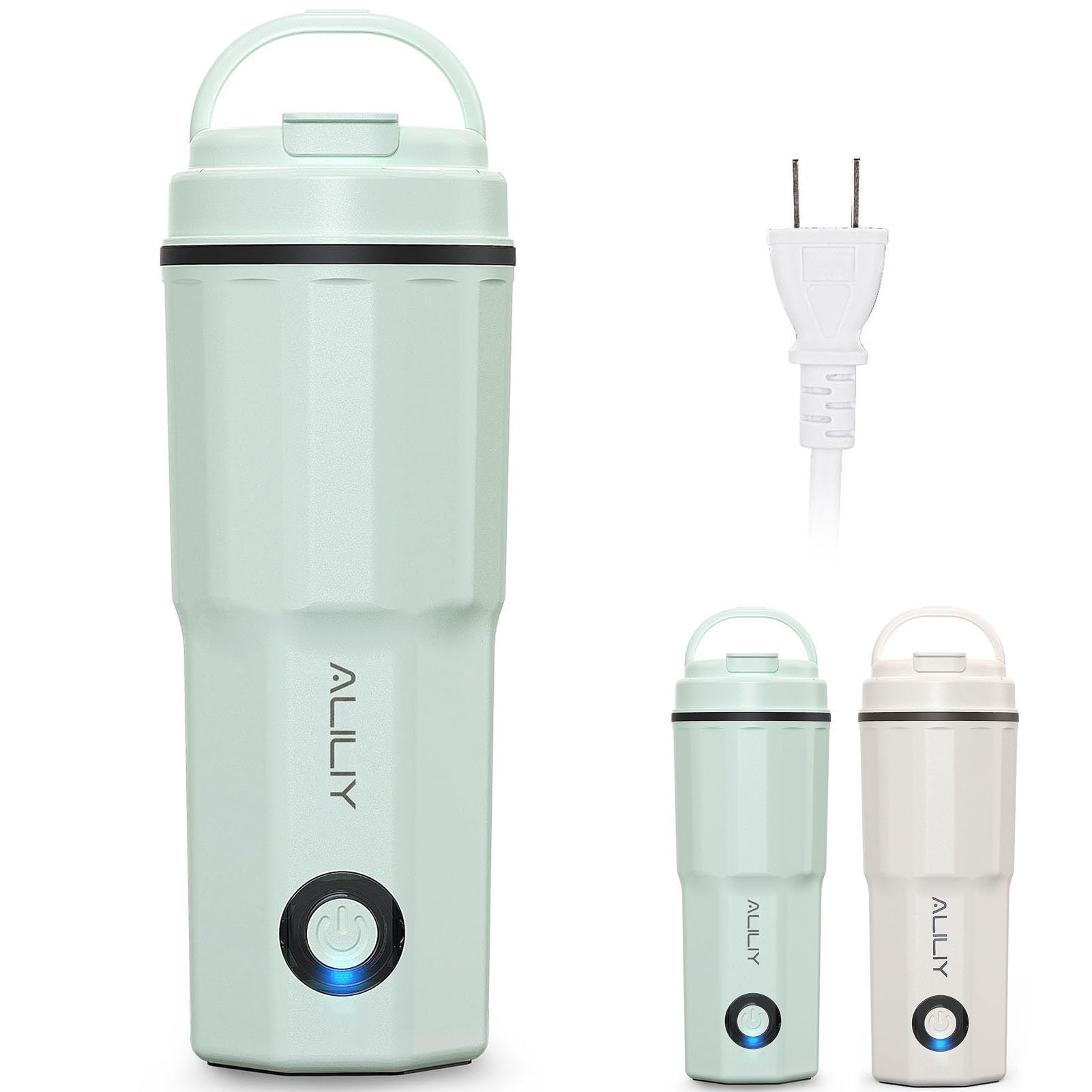 ・容量:380ml ・定格電圧:100V (50/60Hz) ・消費電力:300W ・本体サイズ:約W8.2×D8.2×H22.7cm ・本体重量:約0.42kg (約420g) ・電源コード長さ:約65cm ・材質:SUS304(ステンレス)、PP(樹脂) ・構造:二重構造 ・沸騰時間:約58分 ・安全機能:空だき防止機能、自動電源OFF機能