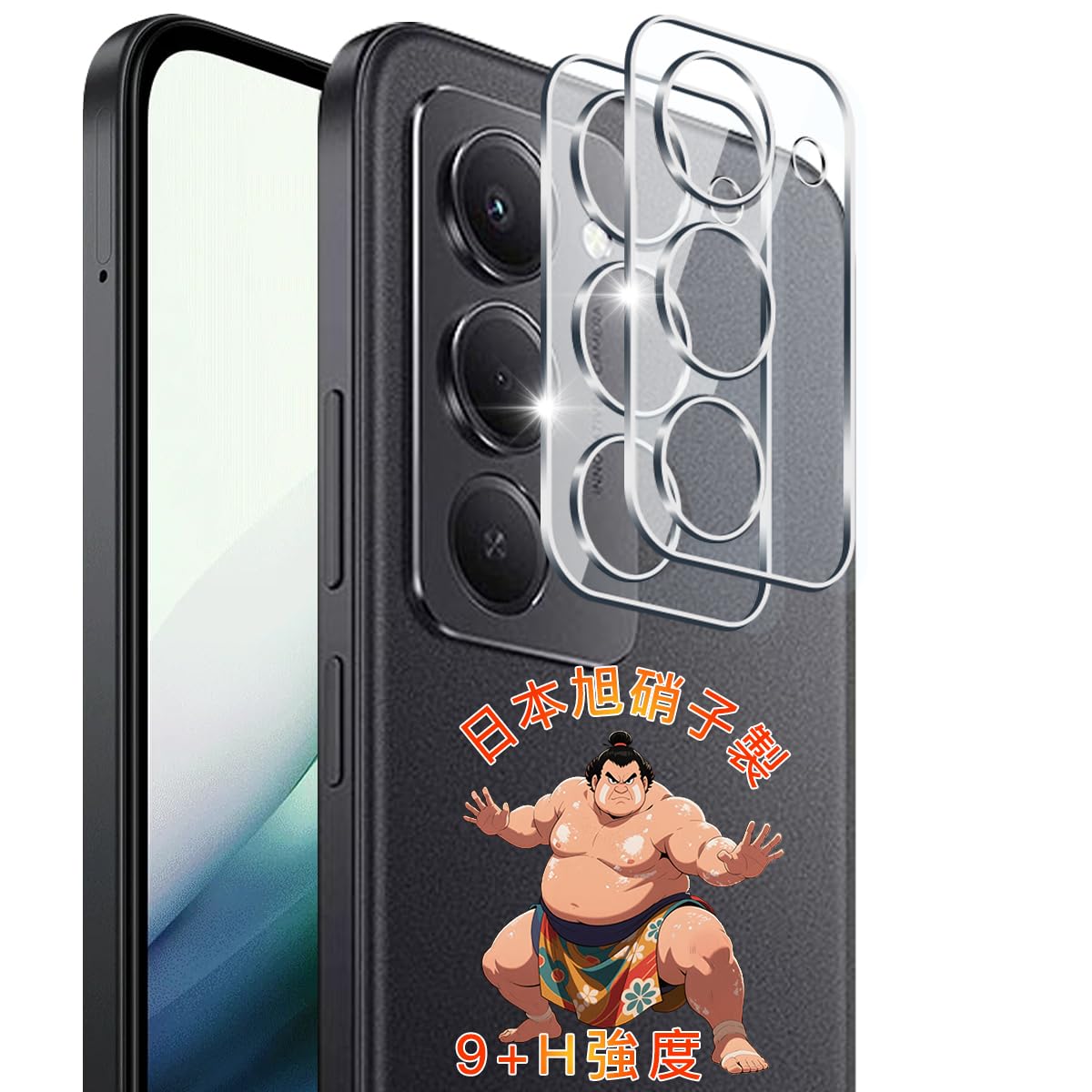 カメラフィルム 2枚セット 5G対応 レンズ保護フィルム 硬度9H 露出オーバー防止 高...