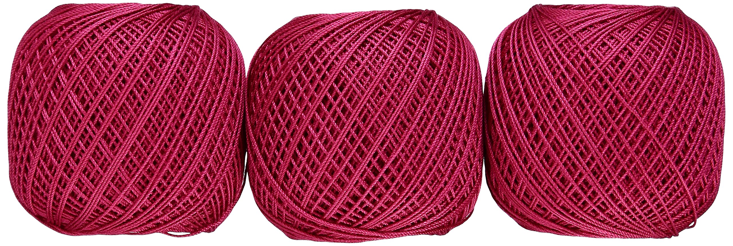 レース糸 40番手 パープル系 10g 約89m 3玉セット 綿 コットン 手芸 編み物 ハンドメイド 手編み 糸 素材