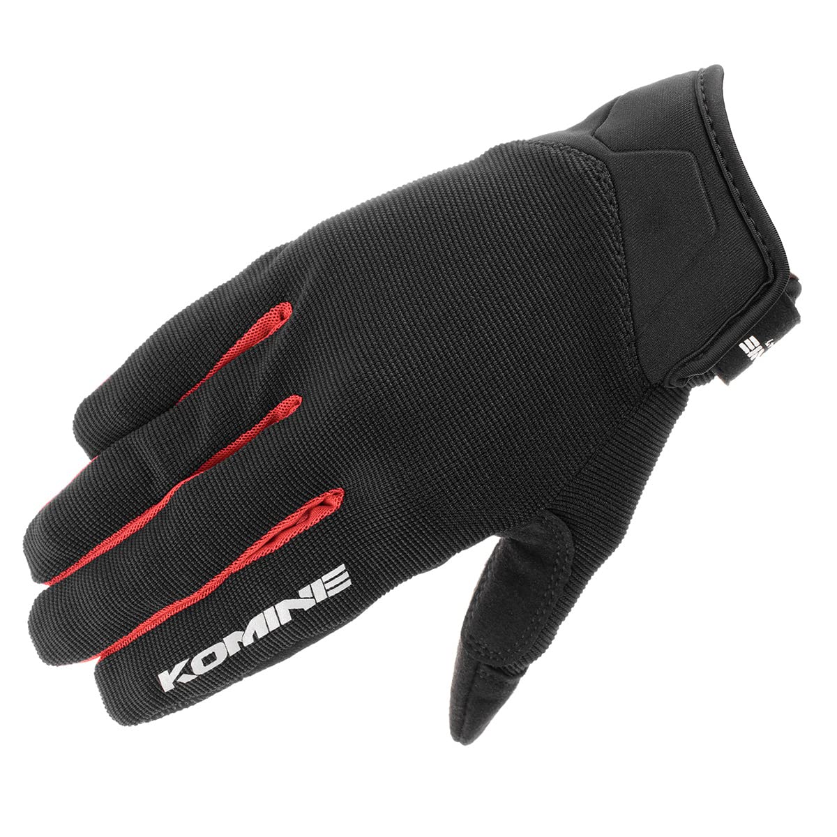 バイク用 メッシュグローブ 手袋 プロテクター付き 通気性 衝撃吸収 耐久性 2XL ブラック レッド サイクルグローブ 自転車