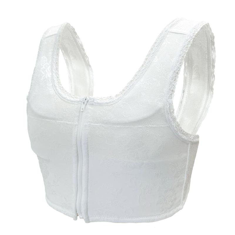 [Fuuka] 和装ブラジャー 和装ブラ 補整 綿100％ フロントファスナー 補正パット付 着物 大きいサイズ 下着 肌着 白 S/M/L/LL/3L サイズ