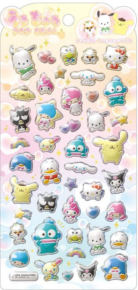 乐天商城 - シール ステッカー デコレーション ぷっくり 立体 キャラクター スマホ デコ 推し活 かわいい おしゃれ 雑貨