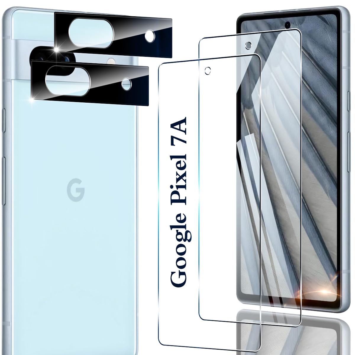 スマホ保護フィルム 強化ガラス 2枚 カメラレンズ用フィルム 2枚セット 全面保護 9H 高透過率 撥水撥油 指紋防止 飛散防止 自動吸着 気泡ゼロ 貼り付け簡単