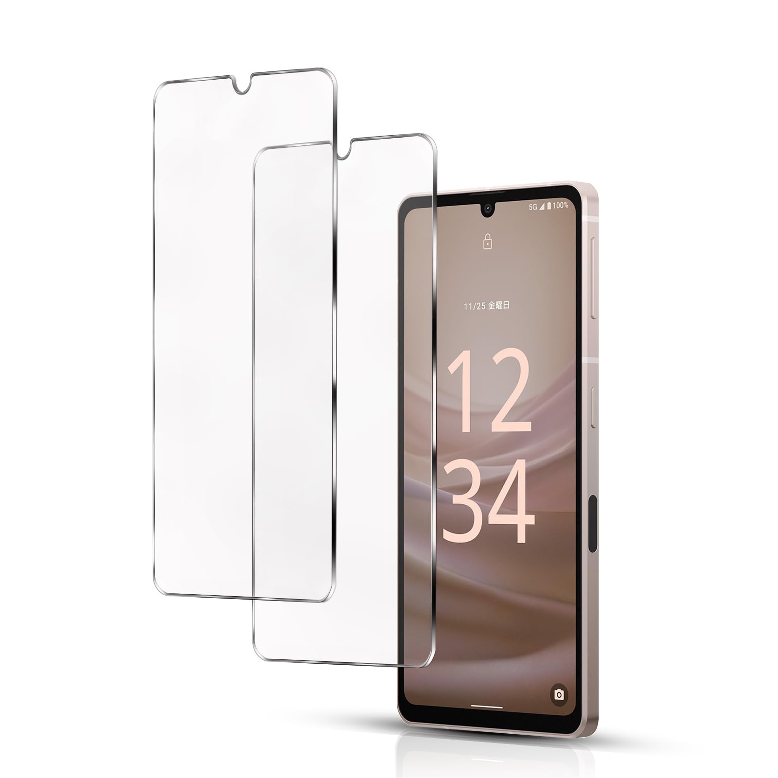 ・対応機種:AQUOS sense7 (SH-53C / SHG10) ・透過率:99% ・素材:日本製旭硝子 ・硬度:9H