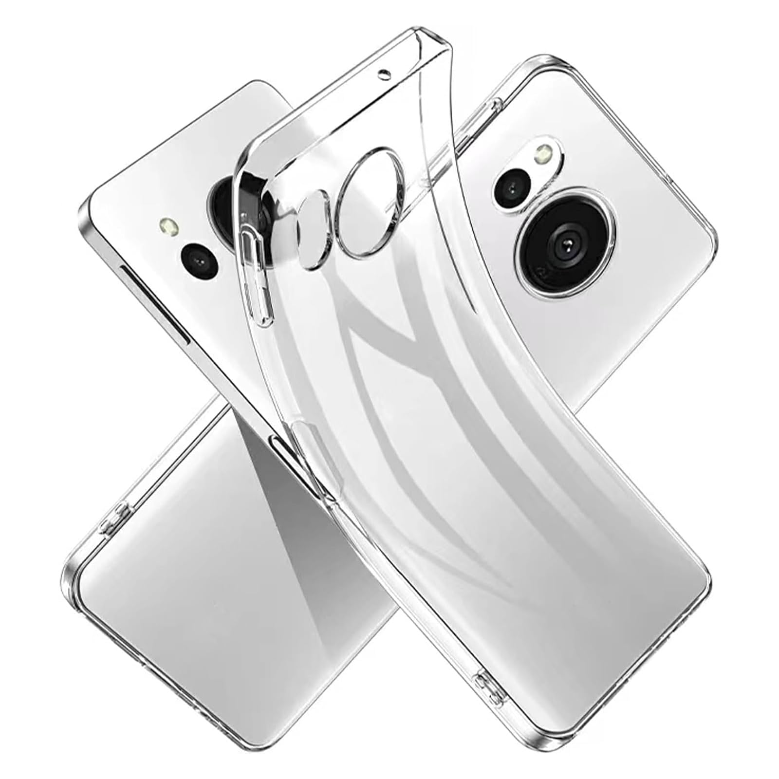 ・対応機種:AQUOS sense8 SH-54D ・素材:TPU ・機能:全面保護、360度衝撃吸収、滑り止め、防塵、分裂防止