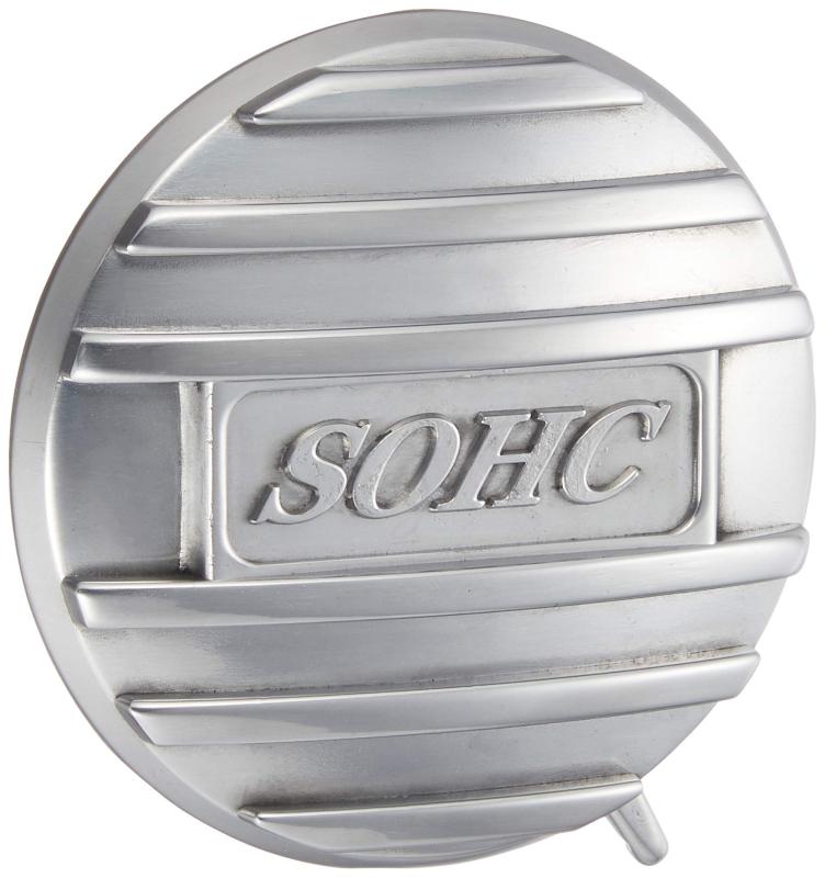 キジマ(Kijima) モンキー/ゴリラ/ダックス等 バイクパーツ ヘッドサイドカバーL SOHCロゴ入り アルミダイキャスト/バフ仕上げ 101-1402