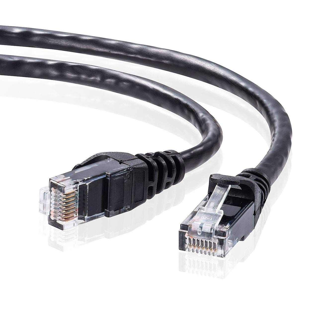 LANケーブル 10m カテゴリ6 ギガビット対応 ツメ折れ防止カバー RJ45コネクタ スト...